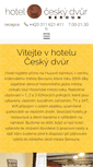 Mobile Screenshot of hotelceskydvur.cz